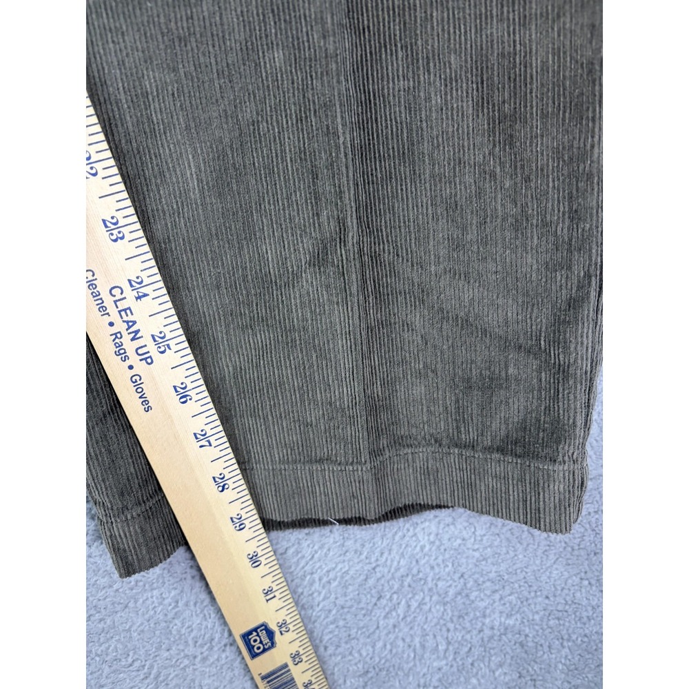 Van Heusen Studio Pants Mens 40x29 Brown Corduroy Flat Front Dress Casual Mens - Picture 6 of 8